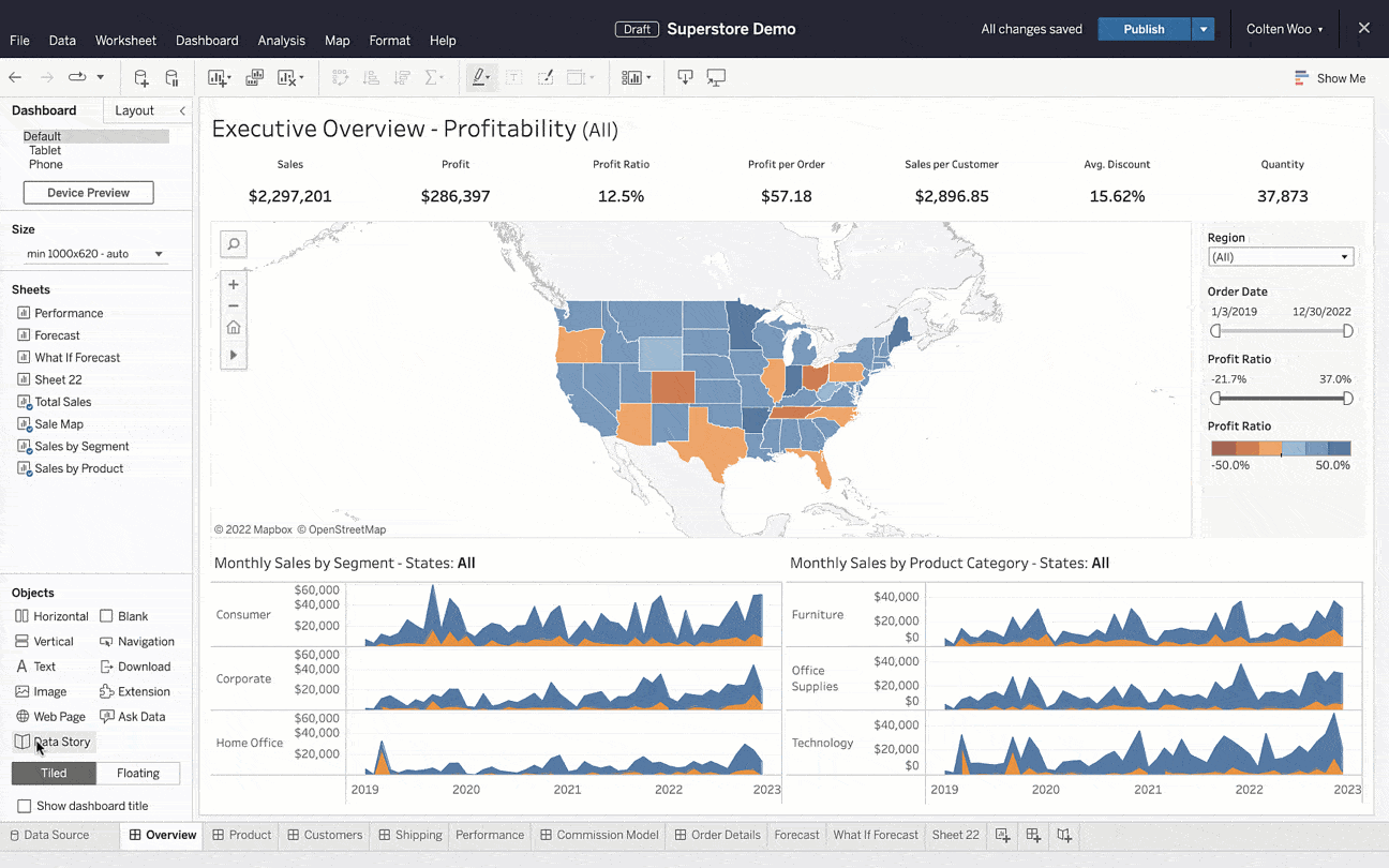 Superstore Tableau Dashboard